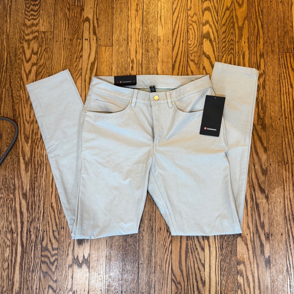 NWT Lululemon 31 x 34 Seal Gray ABC Pant Slim Utilitech Fabric